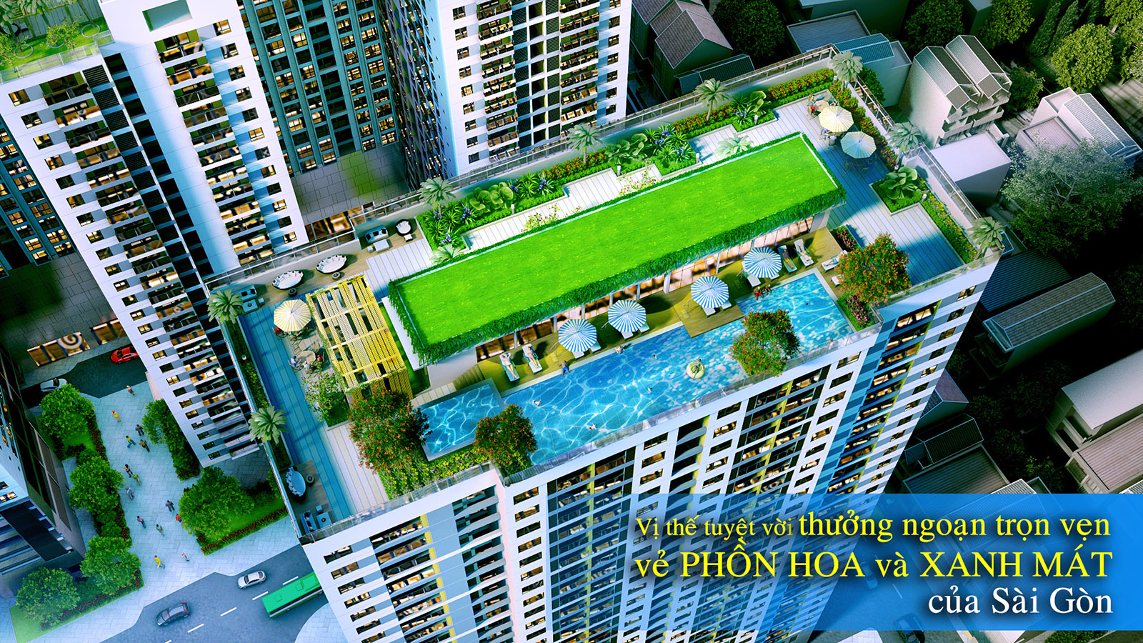 Hồ bơi trên sân thượng