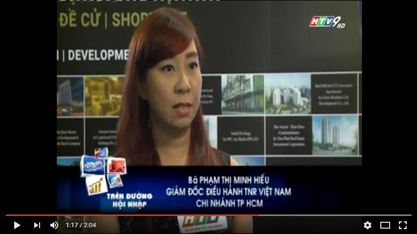 Đai diện TNR Holdings Việt Nam phát biểu tại Lễ trao giải Asian Property Award 2016