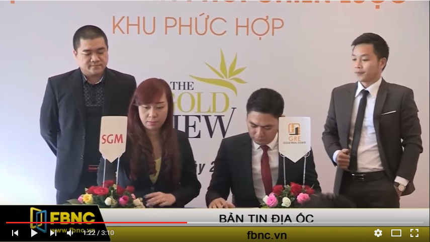 Đài FBNC đưa tin về sự kiện ký kết hợp tác phân phối chiến lược The GoldView