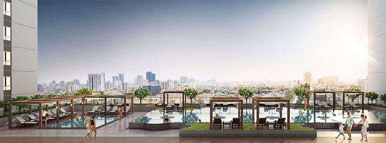 Panorama Hồ bơi Tầng 5 - view 2